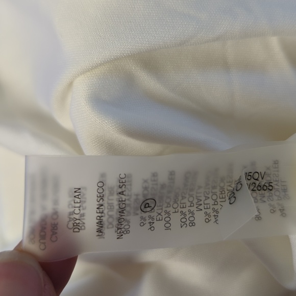 NEW Calvin Klein Short Sleeve Fit & Flare Stripe Hem Dress White 18W preppy - Picture 10 of 13